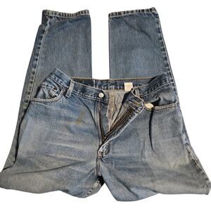 vintage Levi's 550 mid rise size 16 women's tapered distressed USA jeans 32W 29L